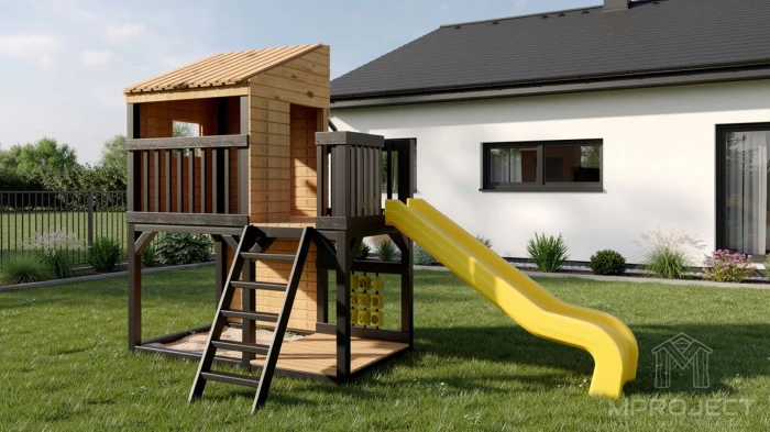 Spielplatz aus Holz kompakt
