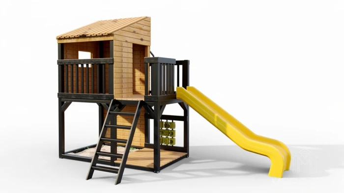 Spielplatz aus Holz kompakt