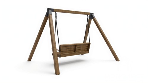 Klassische Gartenschaukel aus Holz